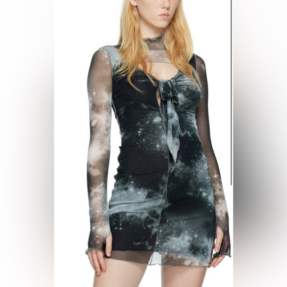 Versace Black Space Coture Mini Dress - Picture 6 of 6